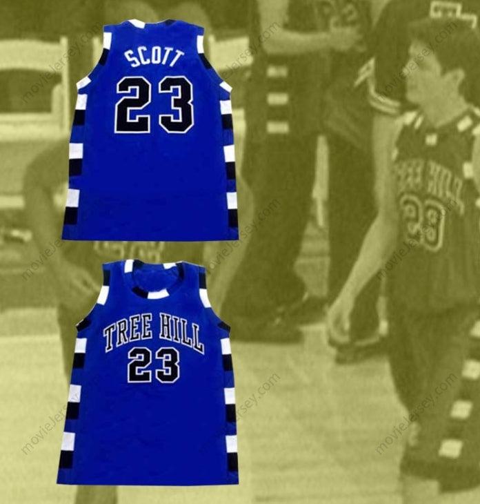 CUSTOM ANY Name Number NATHAN SCOTT 23 ONE TREE HILL RAVENS BLUE BASKETBALL JERSEY ANY PLAYER Top Stitched S-6XL
