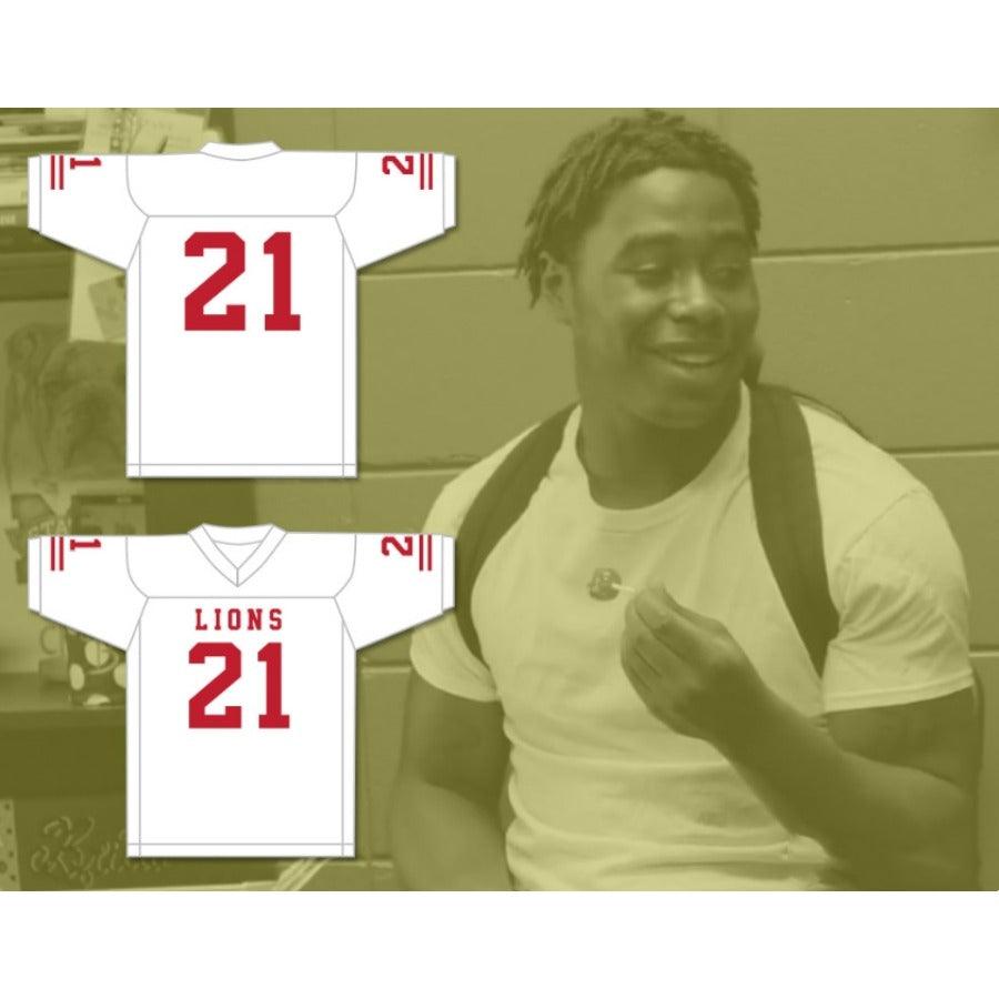 CUSTOM ANY Name Number RYAN LEE 21 EMCC LIONS FOOTBALL JERSEY INCLUDES PATCHES Top Stitched S-6XL
