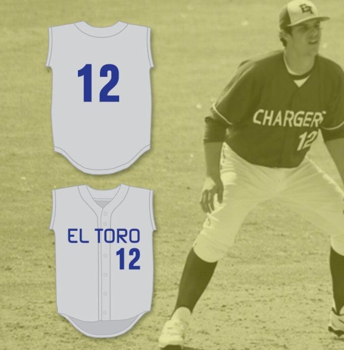 Custom Any Name Number NOLAN ARENADO 12 EL TORO HIGH SCHOOL CHARGERS GRAY BASEBALL JERSEY 1 Top Stitched S-6XL