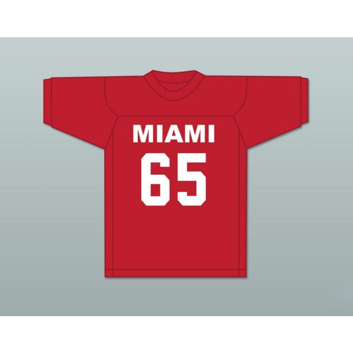 CUSTOM ANY Name Number PUDDIN PATTERSON SR 65 MIAMI Football Jersey Top Stitched S-6XL