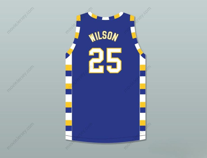 CUSTOM ANY Name Number BEN WILSON 25 SIMEON CAREER ACADEMY WOLVERINES ROYAL BLUE BASKETBALL JERSEY Top Stitched S-6XL