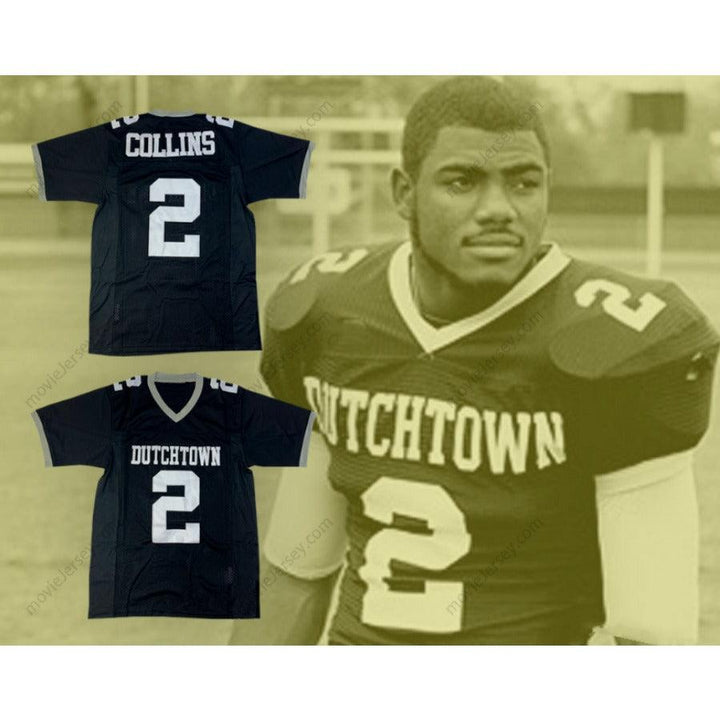 CUSTOM ANY Name Number LANDON COLLINS 2 DUTCHTOWN HIGH SCHOOL GRIFFINS BLACK FOOTBALL JERSEY Top Stitched S-6XL