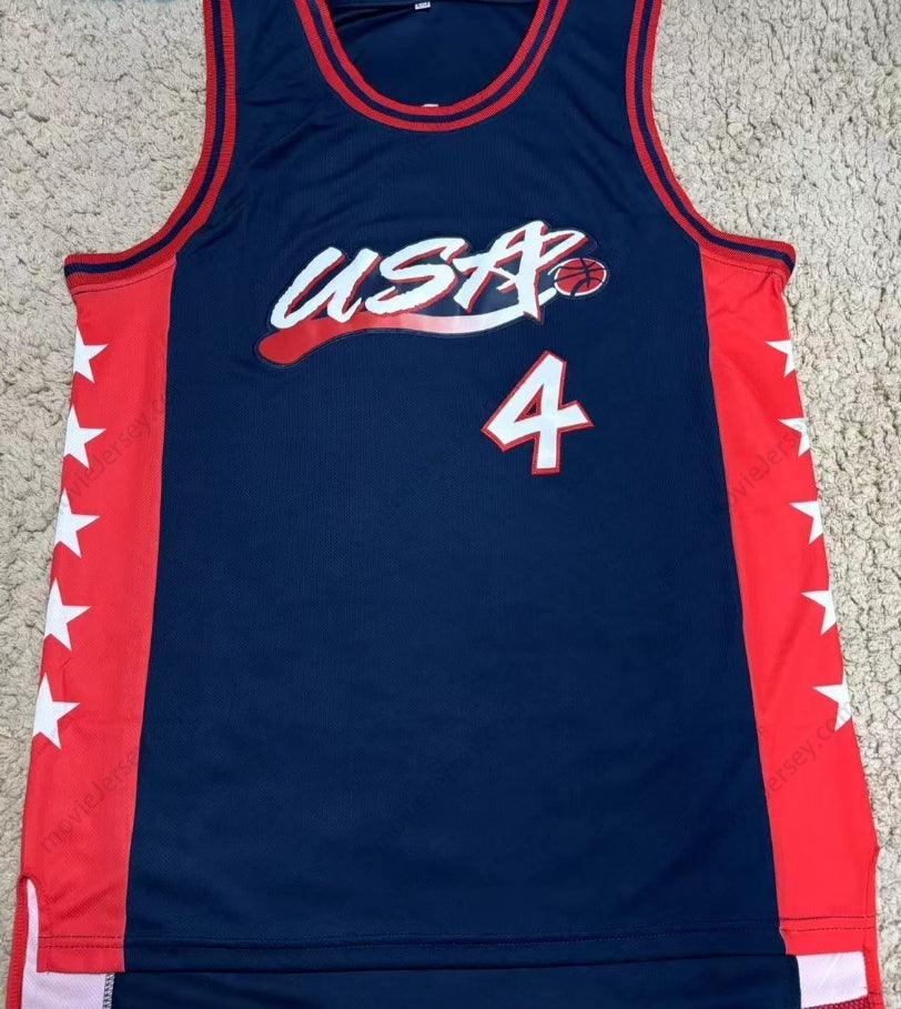 1996 CHARLES BARKLEY 4 USA AWAY BASKETBALL JERSEY