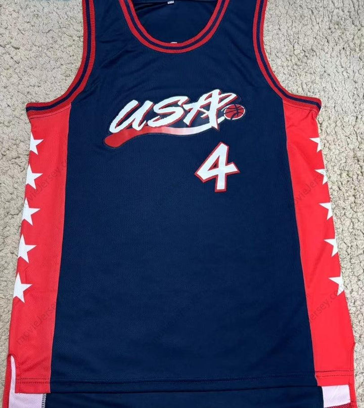 1996 CHARLES BARKLEY 4 USA AWAY BASKETBALL JERSEY
