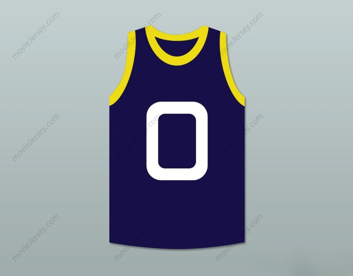 CUSTOM ANY Name Number BLANKO 0 MONSTARS DARK BLUE BASKETBALL JERSEY SPACE JAM Top Stitched S-6XL