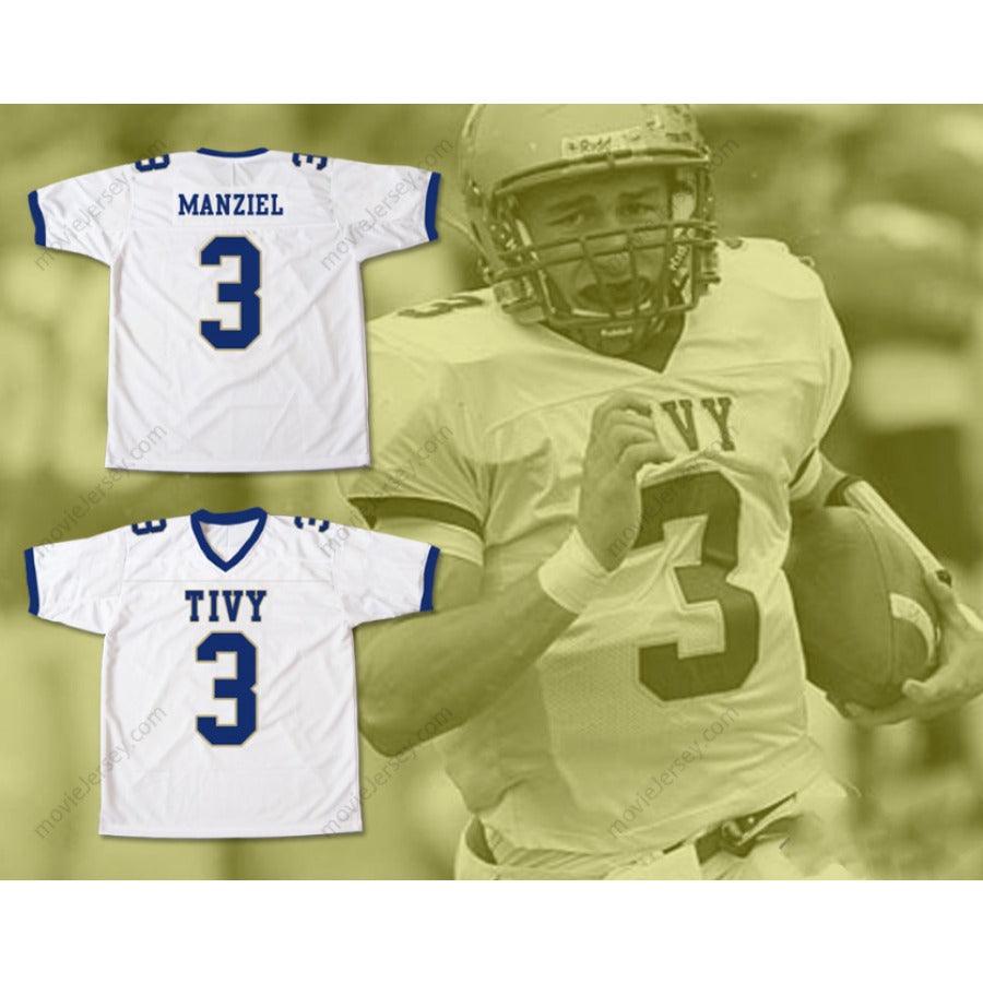 CUSTOM ANY Name Number JOHNNY MANZIEL 3 TIVY HIGH SCHOOL FOOTBALL JERSEY Top Stitched S-6XL