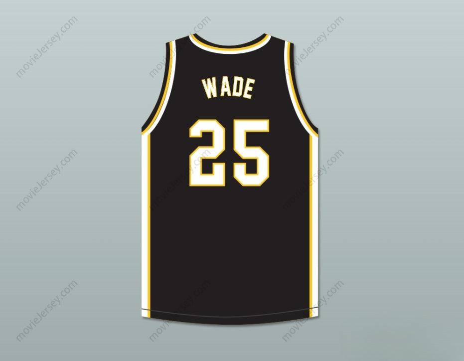 CUSTOM ANY Name Number DWYANE WADE 25 HAROLD L. RICHARDS HIGH SCHOOL BULLDOGS BLACK BASKETBALL JERSEY 4 Top Stitched S-6XL