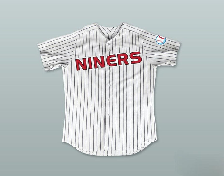 Custom Any Name Number LT. COMMANDER WORF 32 DEEP SPACE NINERS WHITE PINSTRIPED BASEBALL JERSEY Top Stitched S-6XL