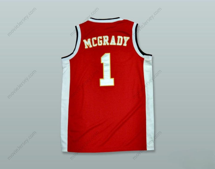 CUSTOM ANY Name Number TRACY MCGRADY 1 MOUNT ZION CHRISTIAN ACADEMY MAROON BASKETBALL JERSEY Top Stitched S-6XL