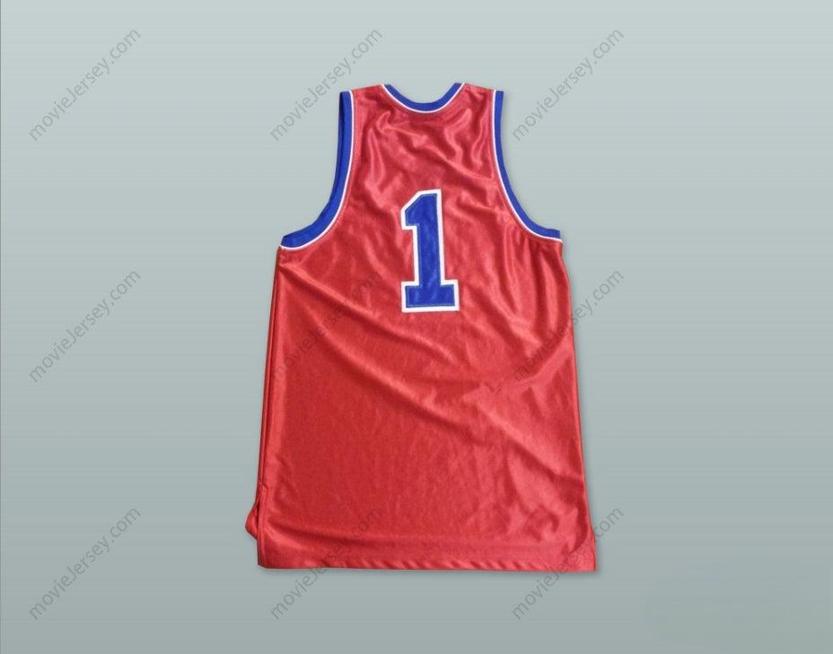 CUSTOM ANY Name Number UNITED STATES 1 RED BASKETBALL JERSEY Top Stitched S-6XL