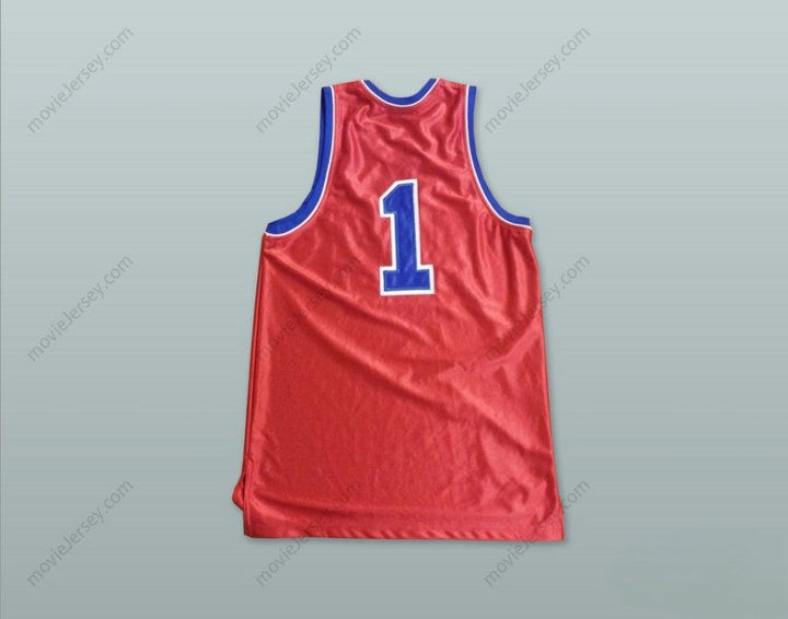 CUSTOM ANY Name Number UNITED STATES 1 RED BASKETBALL JERSEY Top Stitched S-6XL
