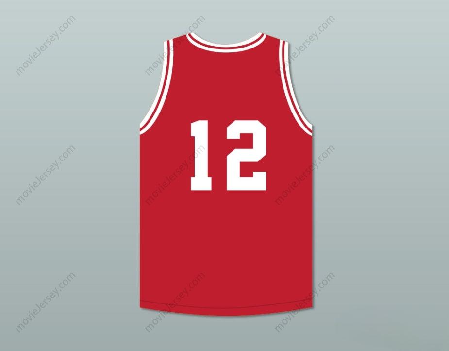 CUSTOM ANY Name Number CAMERON GILES 12 NAVARRO  RED BASKETBALL JERSEY Top Stitched S-6XL