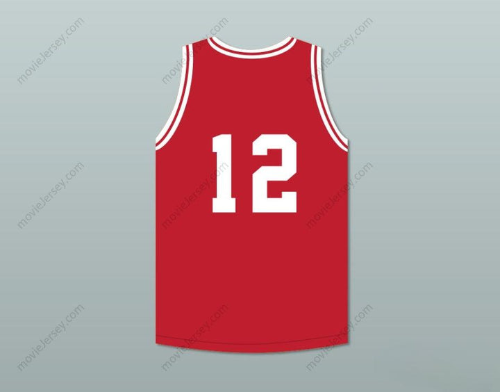 CUSTOM ANY Name Number CAMERON GILES 12 NAVARRO  RED BASKETBALL JERSEY Top Stitched S-6XL