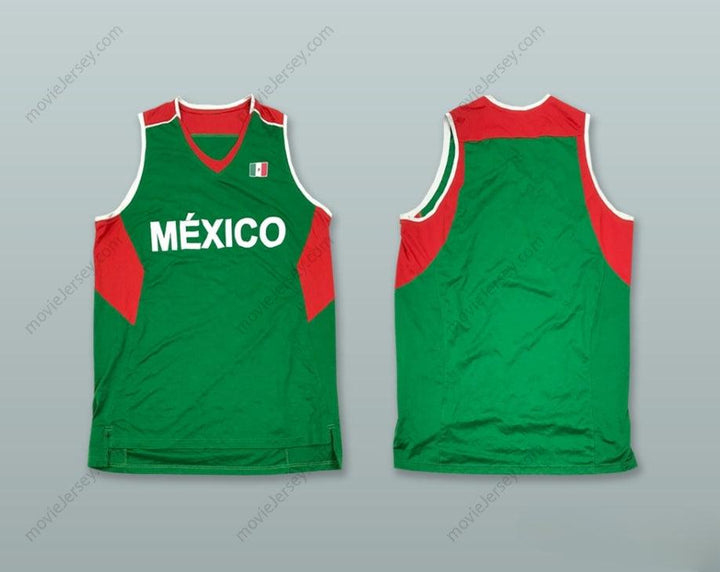 CUSTOM ANY Name Number MEXICO GREEN BASKETBALL JERSEY Top Stitched S-6XL