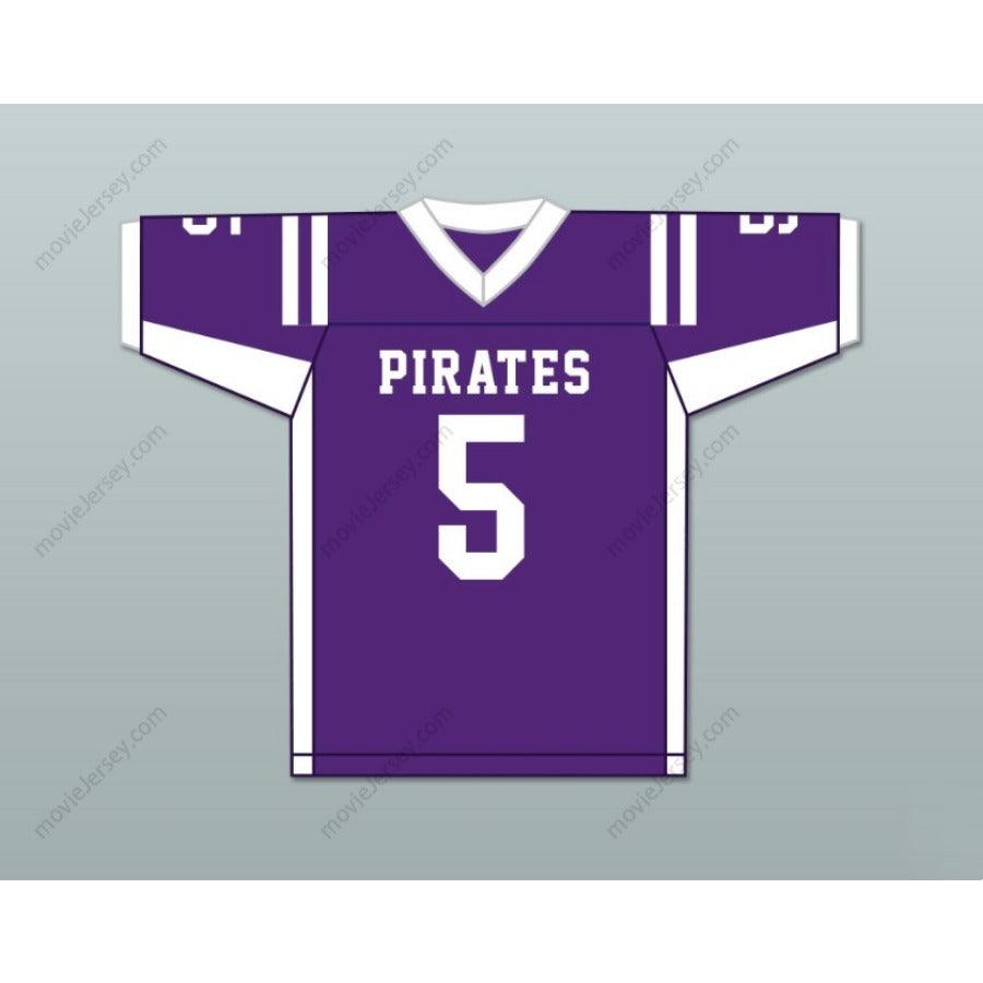 CUSTOM ANY Name Number LEO CHENAL 5 GRANTSBURG HIGH SCHOOL PIRATES Football Jersey Top Stitched S-6XL