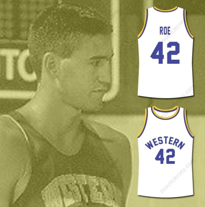 CUSTOM ANY Name Number MATT NOVER RICKY ROE WESTERN UNIVERSITY BASKETBALL JERSEY BLUE CHIPS MOVIE Top Stitched S-6XL