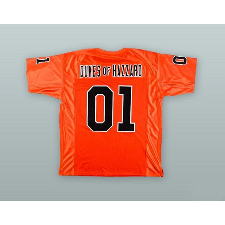 CUSTOM ANY Name Number DUKES OF HAZZARD 01 GENERAL LEE ORANGE Football Jersey Top Stitched S-6XL