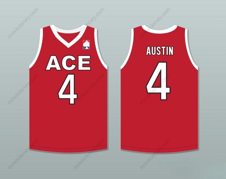CUSTOM ANY Name Number AUSTIN 4 ACE FAMILY CHARITY RED BASKETBALL JERSEY Top Stitched S-6XL