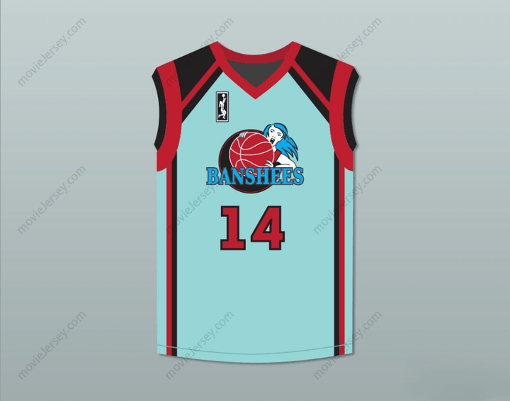 CUSTOM ANY Name Number VIVICA A. FOX MICHELLE LANGFORD 14 CHARLOTTE BANSHEES HOME BASKETBALL JERSEY WITH WUBA PATCH JUWANNA MANN Top Stitched S-6XL