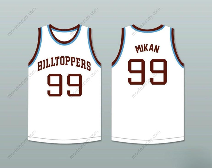 CUSTOM ANY Name Number GEORGE MIKAN 99 JOLIET CATHOLIC HIGH SCHOOL HILLTOPPERS WHITE BASKETBALL JERSEY 1 Top Stitched S-6XL