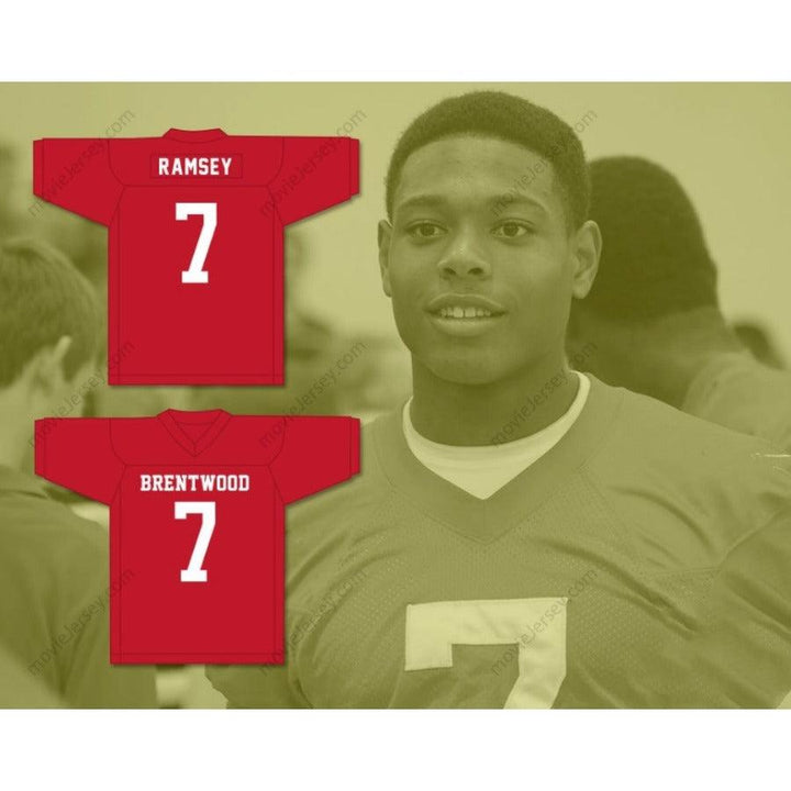 CUSTOM ANY Name  JALEN RAMSEY 7 BRENTWOOD ACADEMY Football Jersey Top Stitched S-6XL