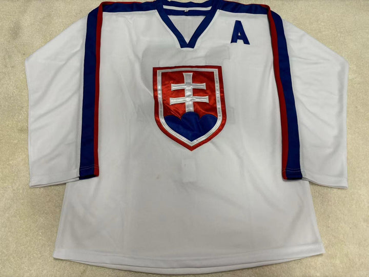 Custom Any Name Number PETER BONDRA 12 SLOVAKIA NATIONAL TEAM WHITE HOCKEY JERSEY Stitched Top Stitched S-6XL