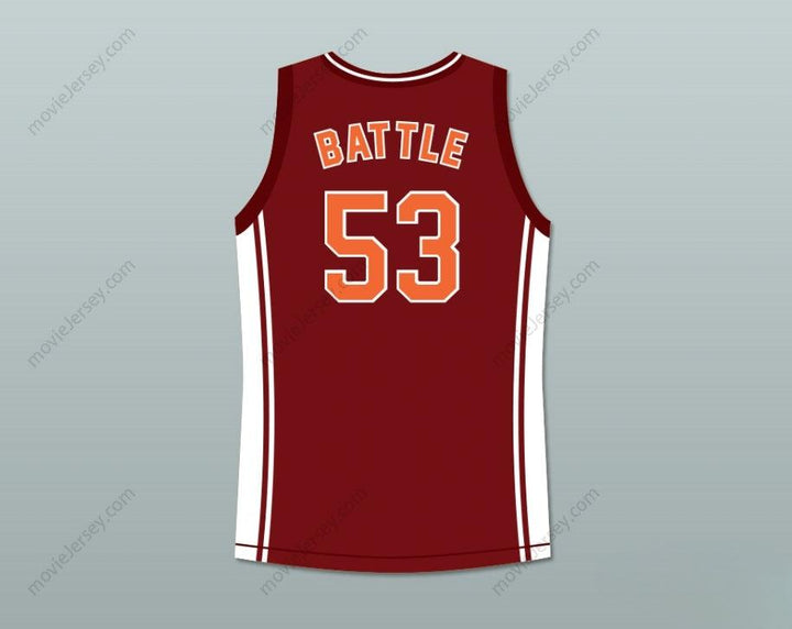 CUSTOM ANY Name Number NANA GBEWONYO JUNIOR BATTLE 53 RICHMOND OILERS HOME BASKETBALL JERSEY COACH CARTER Top Stitched S-6XL