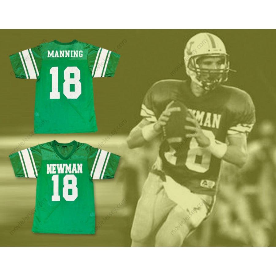 CUSTOM ANY Name Number ELI MANNING 18 ISIDORE NEWMAN HIGH SCHOOL GREEN FOOTBALL JERSEY Top Stitched S-6XL