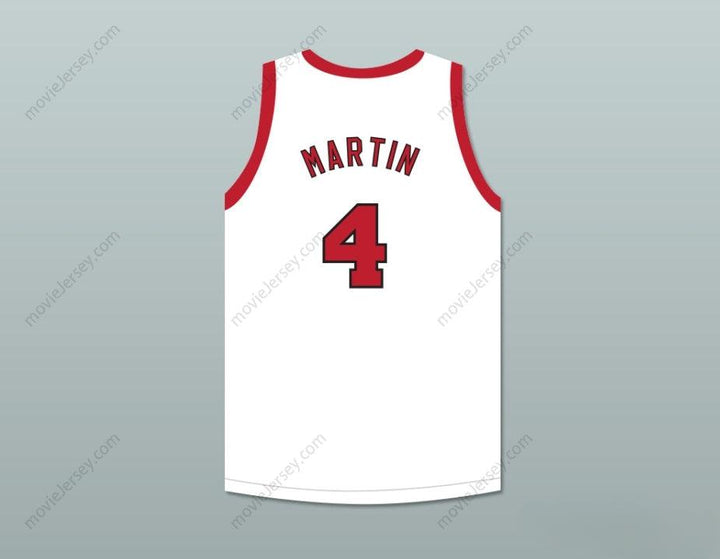 CUSTOM ANY Name Number DINO MARTIN 4 PROVIDENCE STEAMROLLERS WHITE BASKETBALL JERSEY WITH PATCH 2 Top Stitched S-6XL