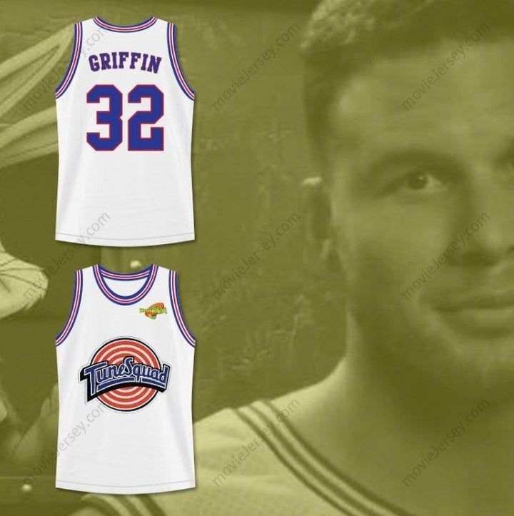 CUSTOM ANY Name Number BLAKE GRIFFIN 32 TUNE SQUAD BASKETBALL JERSEY WITH SPACE JAM PATCH Top Stitched S-6XL