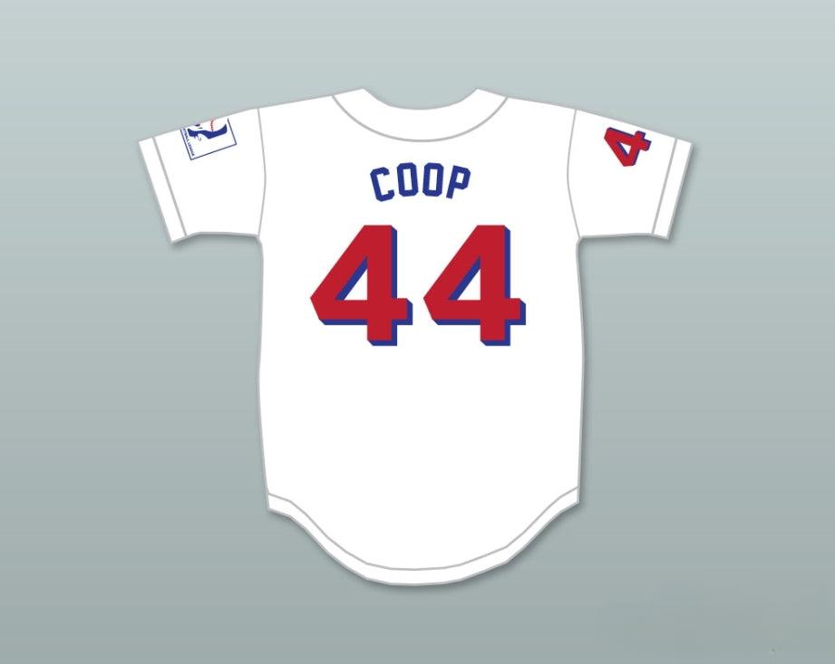 Custom Any Name Number JOE 'COOP' COOPER 44  BEERS BASEKETBALL WHITE BASEBALL JERSEY Top Stitched S-6XL