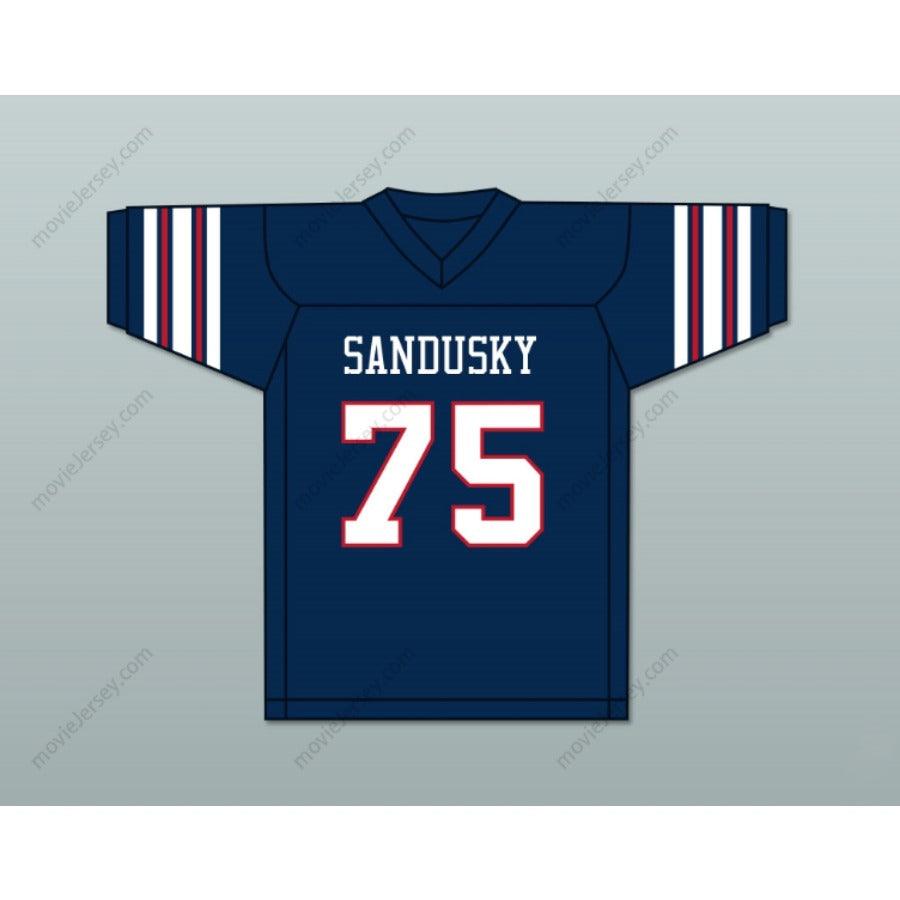 CUSTOM ANY Name Number ORLANDO PACE 75 SANDUSKY HIGH SCHOOL BLUE STREAKS FOOTBALL JERSEY Top Stitched S-6XL