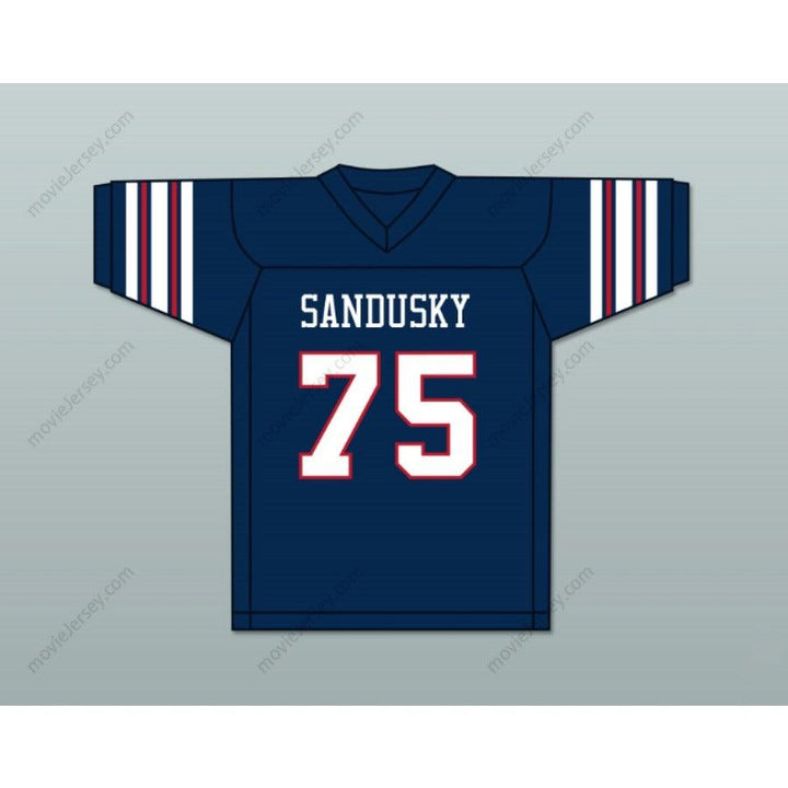 CUSTOM ANY Name Number ORLANDO PACE 75 SANDUSKY HIGH SCHOOL BLUE STREAKS FOOTBALL JERSEY Top Stitched S-6XL