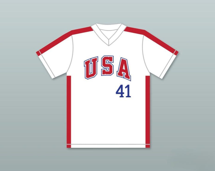Custom Any Name Number MARK MCGWIRE 41 1984 USA TEAM WHITE BASEBALL JERSEY Top Stitched S-6XL