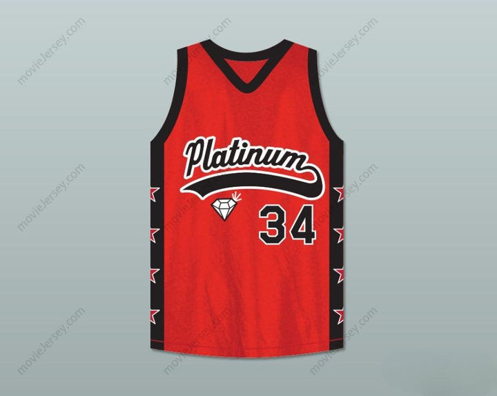 CUSTOM ANY Name Number VIOLATER 34 PLATINUM JEWELZ BASKETBALL JERSEY CROSSOVER Top Stitched S-6XL