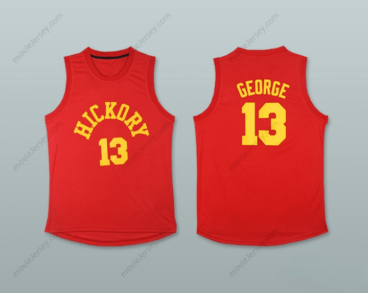 CUSTOM ANY Name Number PAUL GEORGE 13 HICKORY HOOSIERS BASKETBALL JERSEY Top Stitched S-6XL