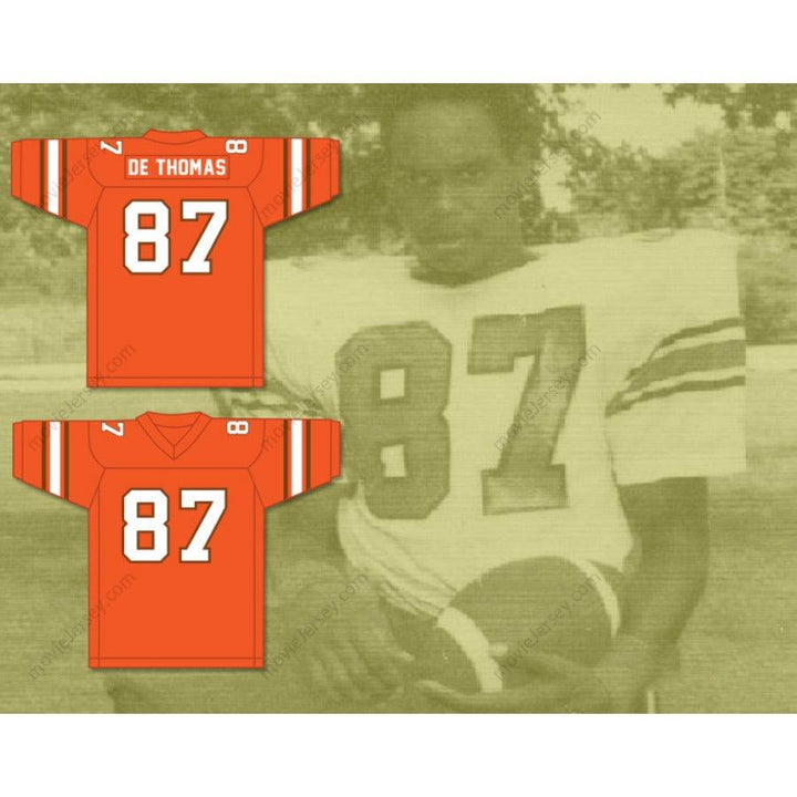 CUSTOM ANY Name Number DERRICK THOMAS 87 SOUTH MIAMI SENIOR HIGH SCHOOL COBRAS Football Jersey Top Stitched S-6XL