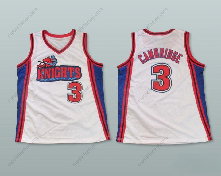 CUSTOM ANY Name Number LIL' BOW WOW CALVIN CAMBRIDGE 3 LOS ANGELES KNIGHTS WHITE BASKETBALL JERSEY LIKE MIKE Top Stitched S-6XL