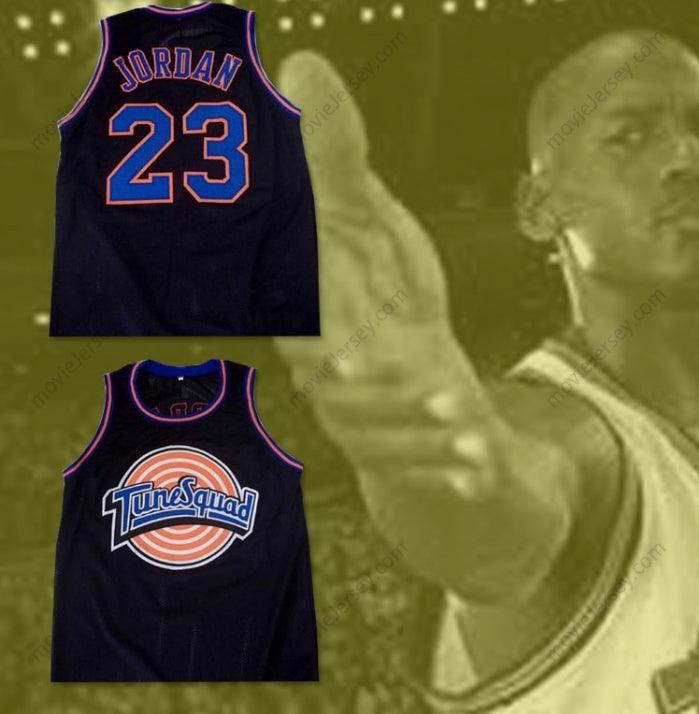 CUSTOM ANY Name Number MICHAEL   SPACE JAM TUNE SQUAD BLACK BASKETBALL JERSEY Top Stitched S-6XL