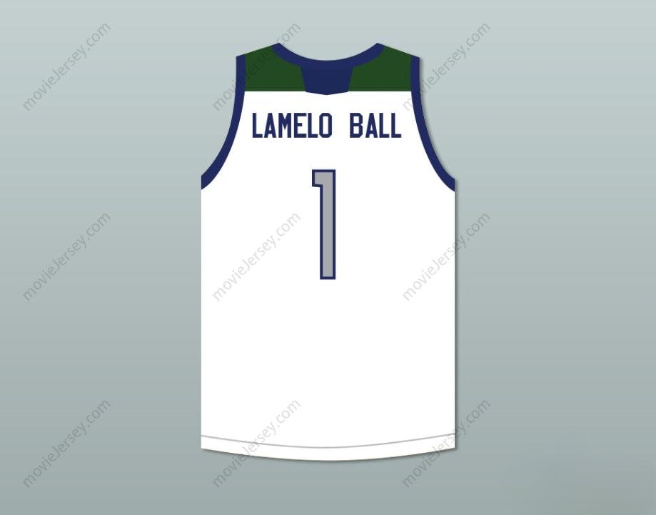 CUSTOM ANY Name Number LAMELO BALL 1   HUSKIES WHITE BASKETBALL JERSEY Top Stitched S-6XL