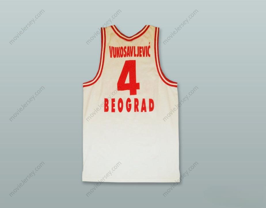 CUSTOM ANY Name Number KK FMP ZELEZNIK BELGRADE SERBIA WHITE BASKETBALL JERSEY Top Stitched S-6XL