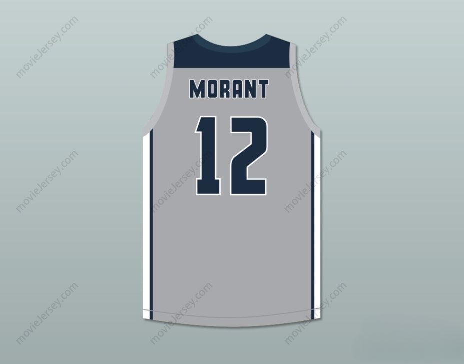 CUSTOM ANY Name Number JA MORANT 12   HORNETS GRAY BASKETBALL JERSEY 2 Top Stitched S-6XL