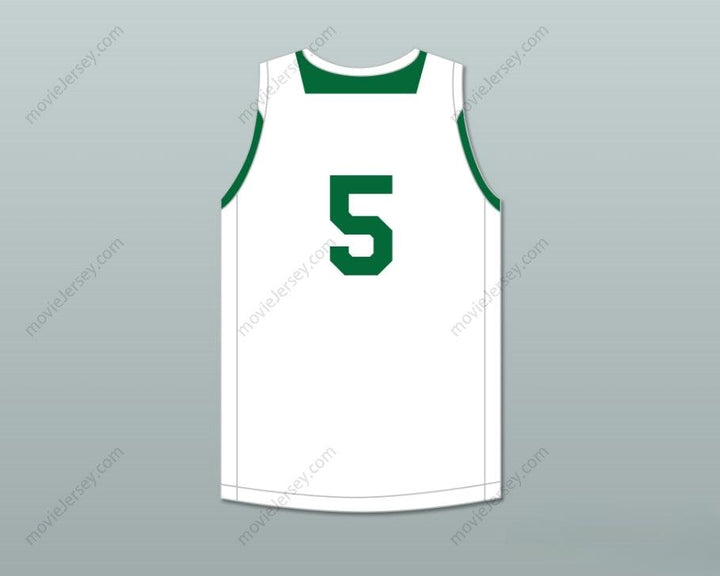 CUSTOM ANY Name Number KEVON LOONEY 5 ALEXANDER  HIGH SCHOOL WILDCATS WHITE BASKETBALL JERSEY 3 Top Stitched S-6XL
