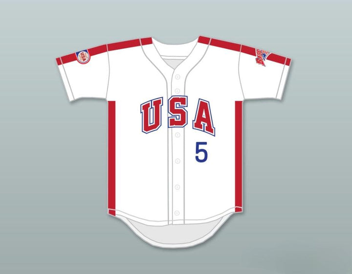 Custom Any Name Number ODDIBE MCDOWELL 5 1984 USA TEAM WHITE BUTTON DOWN BASEBALL JERSEY Top Stitched S-6XL