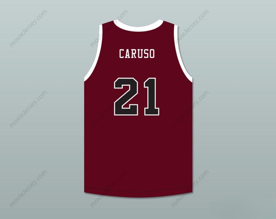 CUSTOM ANY Name Number ALEX CARUSO 21 A&M CONSOLIDATED HIGH SCHOOL TIGERS MAROON BASKETBALL JERSEY Top Stitched S-6XL