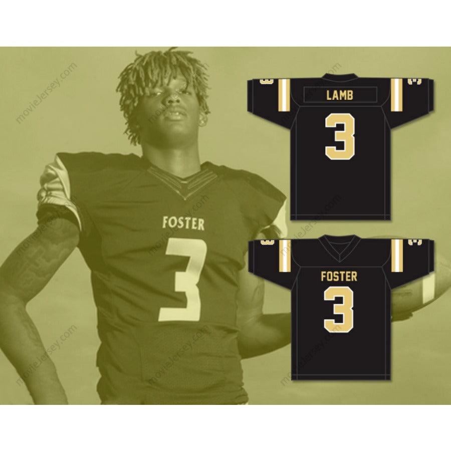CUSTOM ANY Name JOHN AND RANDOLPH CEEDEE LAMB 3 FOSTER HIGH SCHOOL FALCONS Football Jersey Top Stitched S-6XL