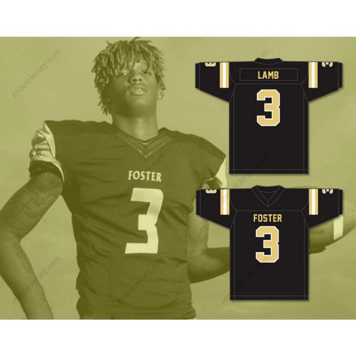 CUSTOM ANY Name JOHN AND RANDOLPH CEEDEE LAMB 3 FOSTER HIGH SCHOOL FALCONS Football Jersey Top Stitched S-6XL