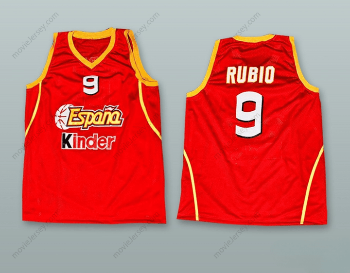 CUSTOM ANY Name Number RICKY RUBIO ESPANA SPAIN BASKETBALL JERSEY Top Stitched S-6XL