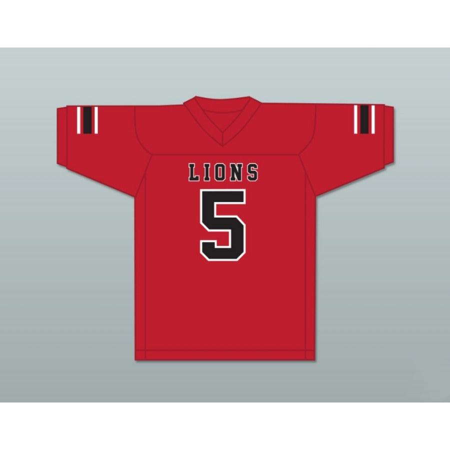 CUSTOM ANY Name Number JOHN FRANKLIN 5 EMCC LIONS ALTERNATE Top Stitched S-6XL