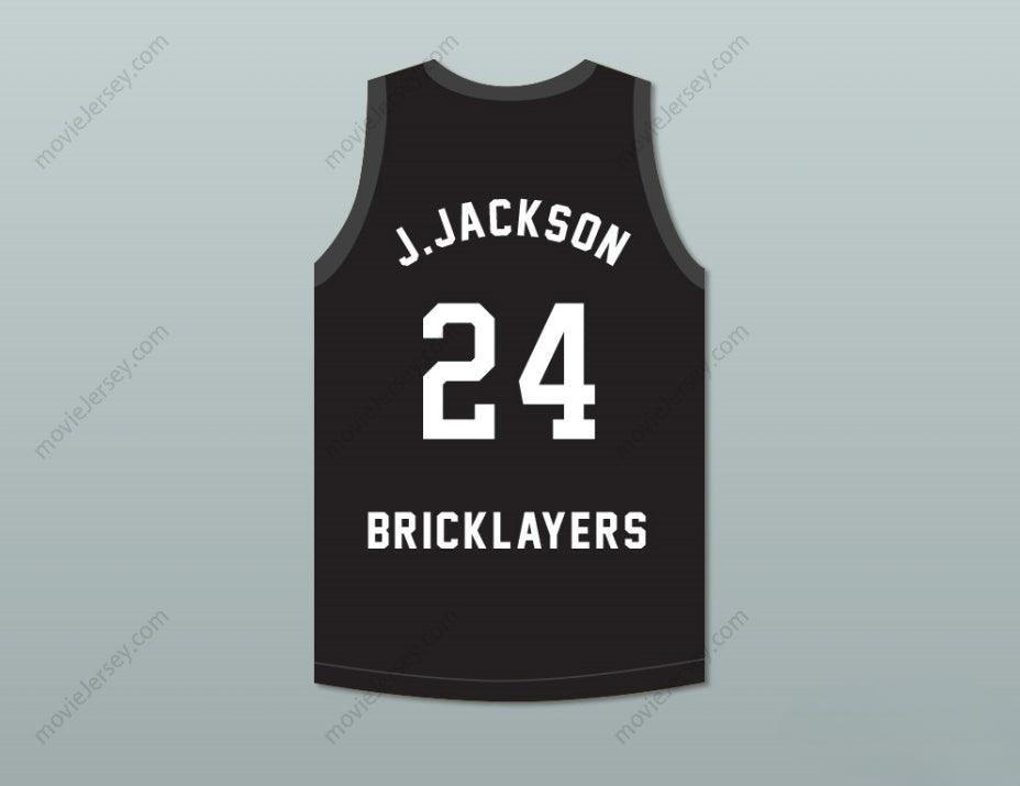 CUSTOM ANY Name Number JIM JACKSON 24 BRICKLAYERS BASKETBALL JERSEY 3RD ANNUAL ROCK N' JOCK B-BALL JAM 1993 Top Stitched S-6XL